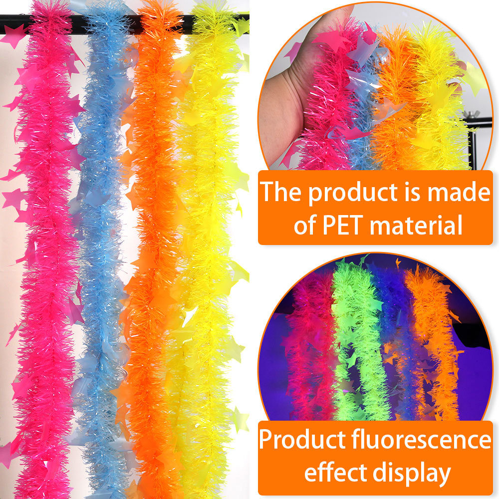 Birthday Theme Fluorescent Mac - Tinsel Garland Decoration recensie en prijs