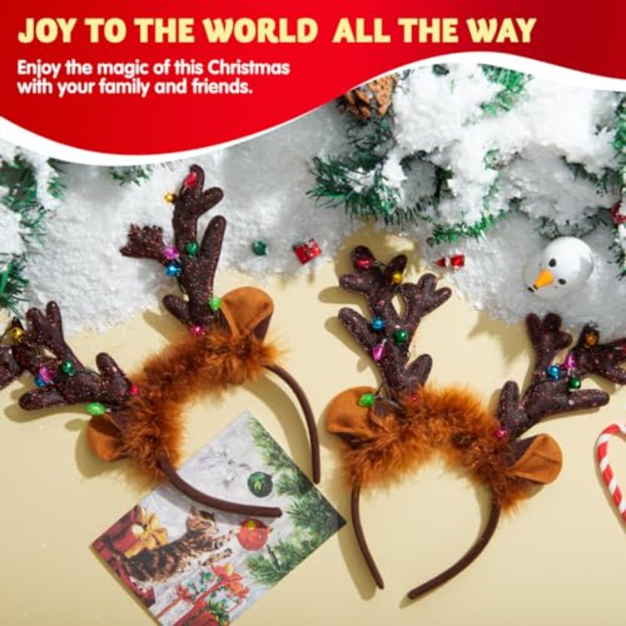JOYIN Christmas 4PCS Reindeer  - Reindeer Antlers Headband recensie en prijs