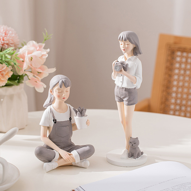 Creative Nordic Cute Girl Resi - Nutcracker Figurine recensie en prijs