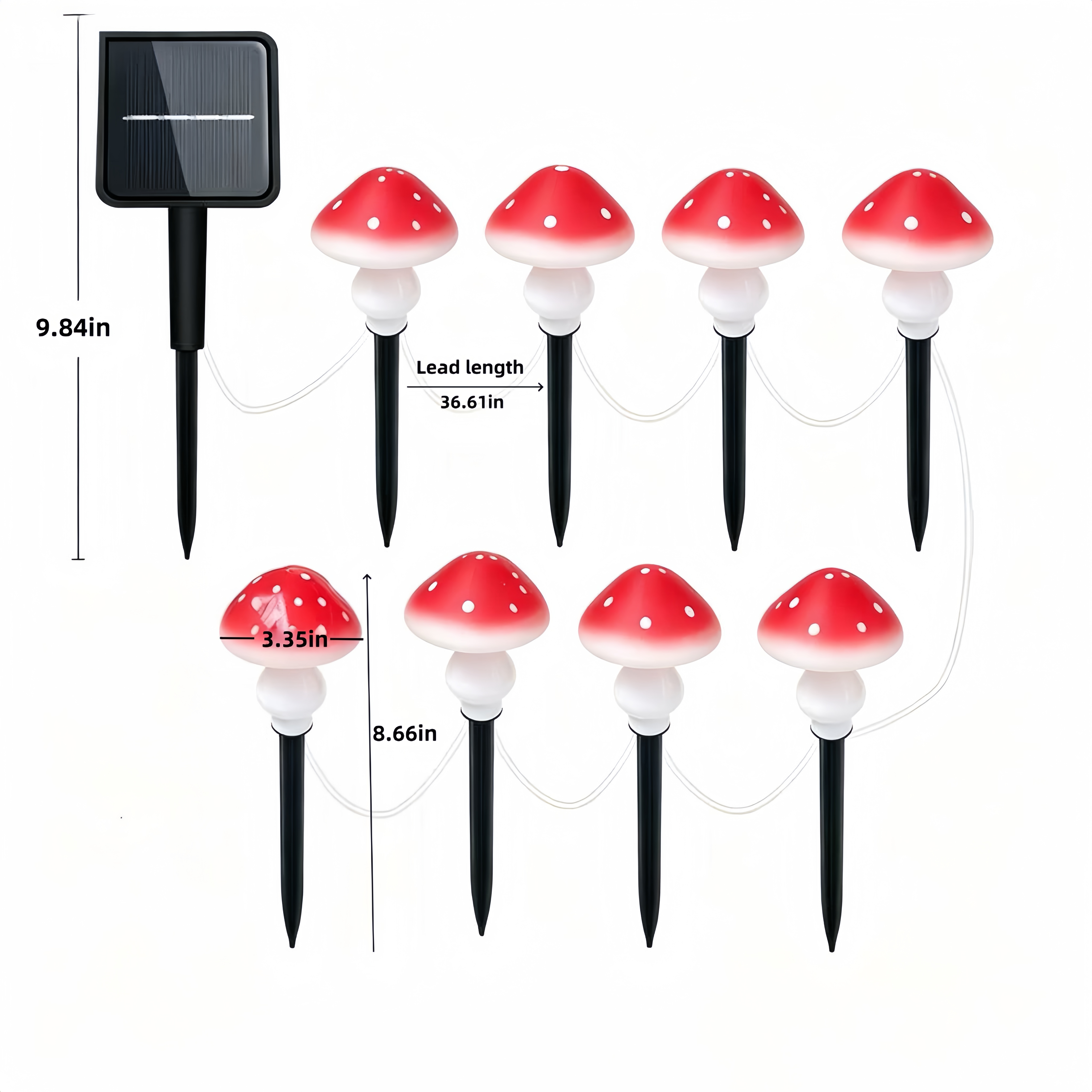 Solar Mushroom String Lights W - Christmas Lights Outdoor recensie en prijs