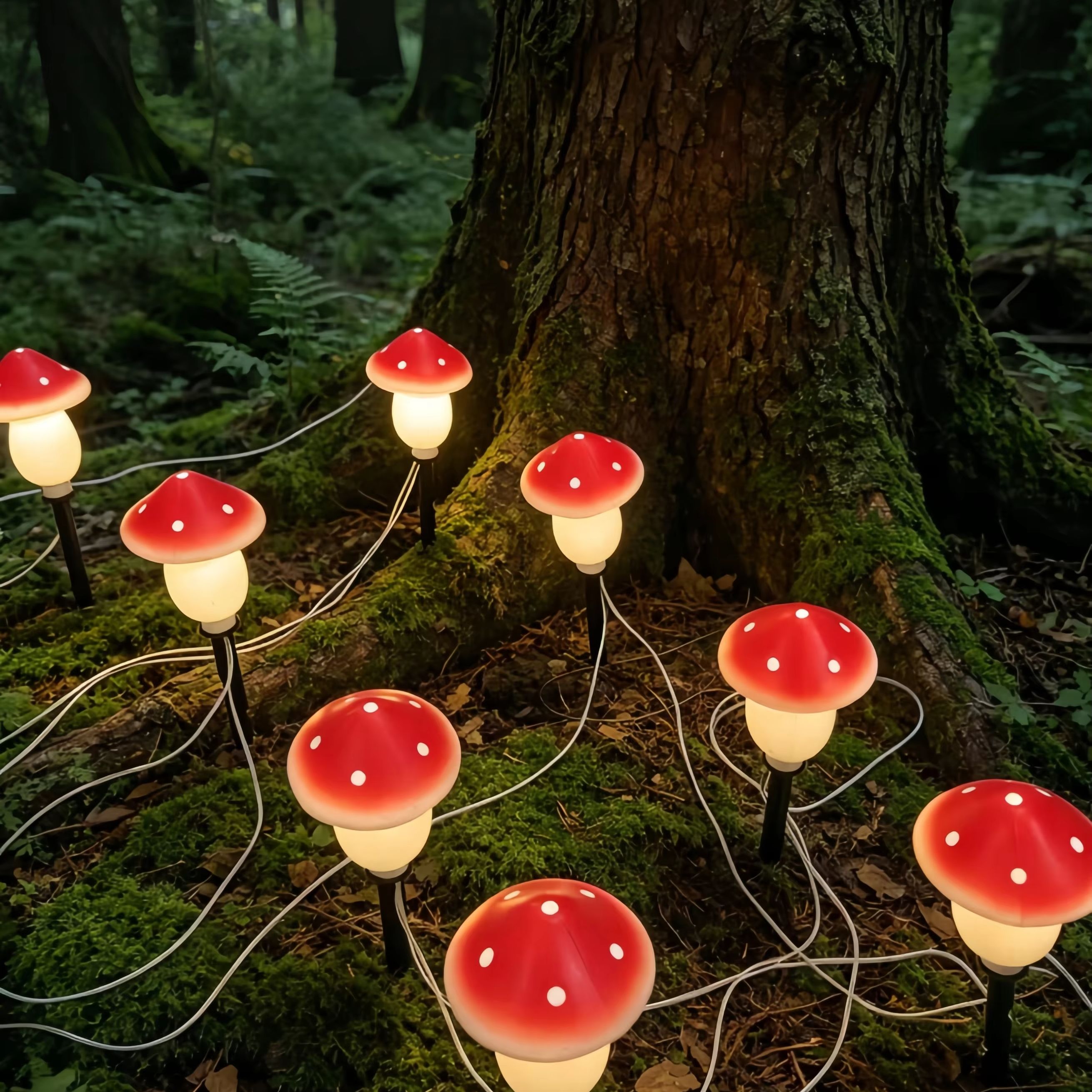 Solar Mushroom String Lights W - Christmas Lights Outdoor recensie en prijs