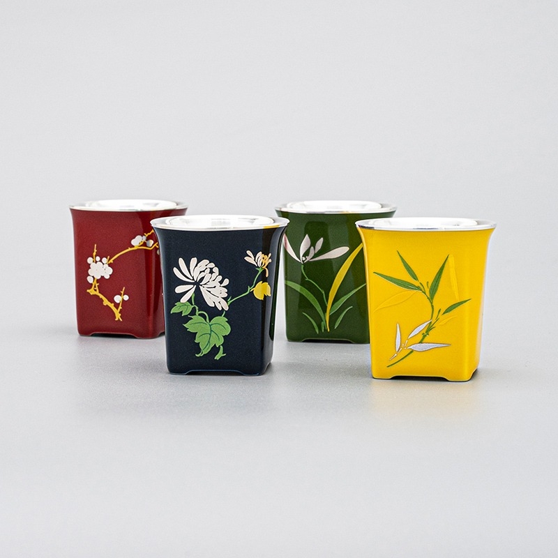 Porcelain wrapped silver cup,  - Gift Box Wrap Set recensie en prijs