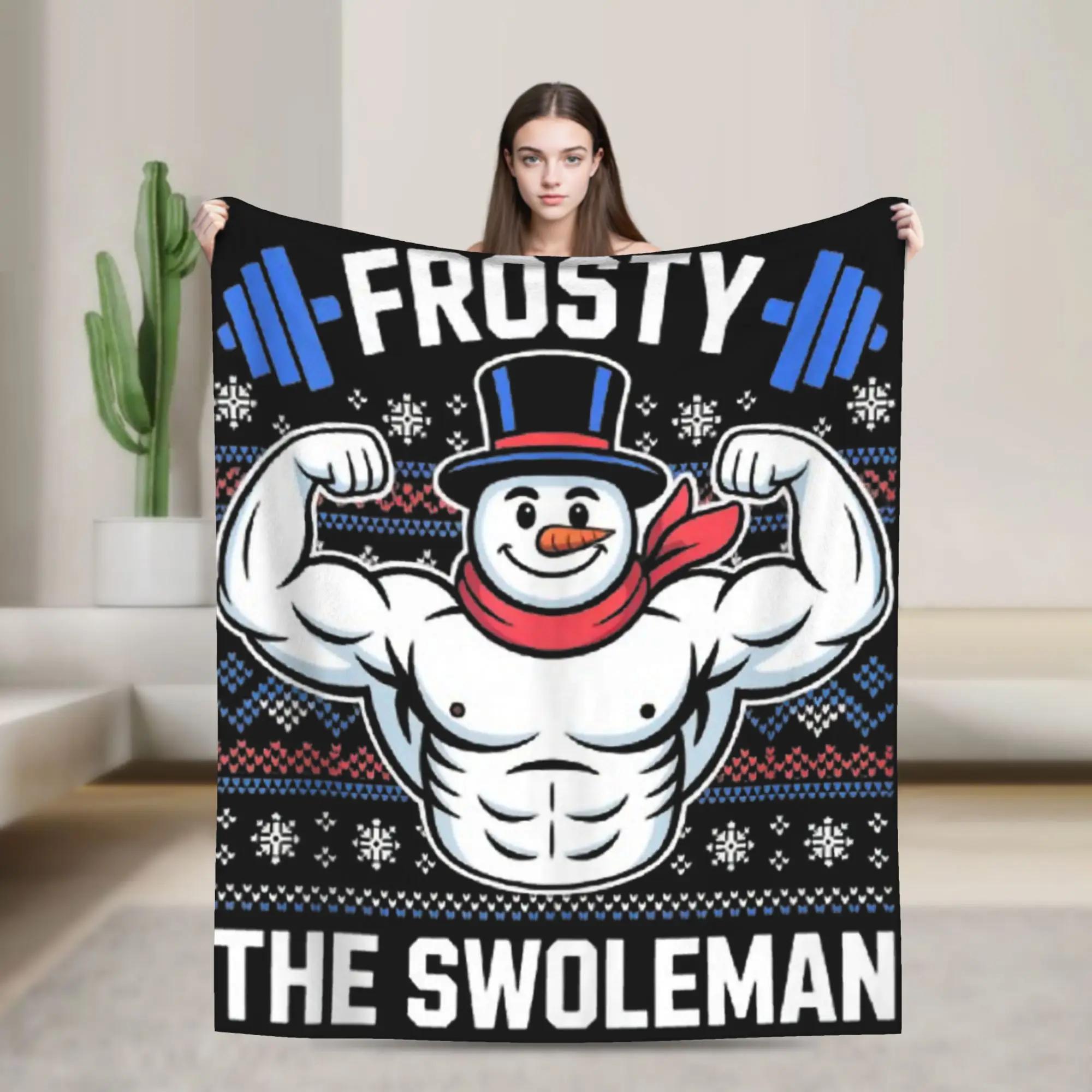 Frosty The Swoleman Funny Ugly - Christmas Throw Blanket recensie en prijs