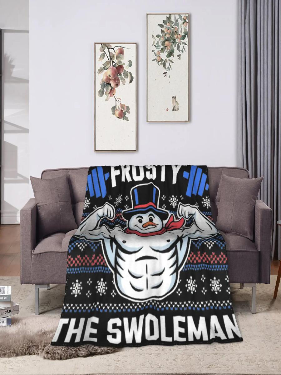 Frosty The Swoleman Funny Ugly - Christmas Throw Blanket recensie en prijs