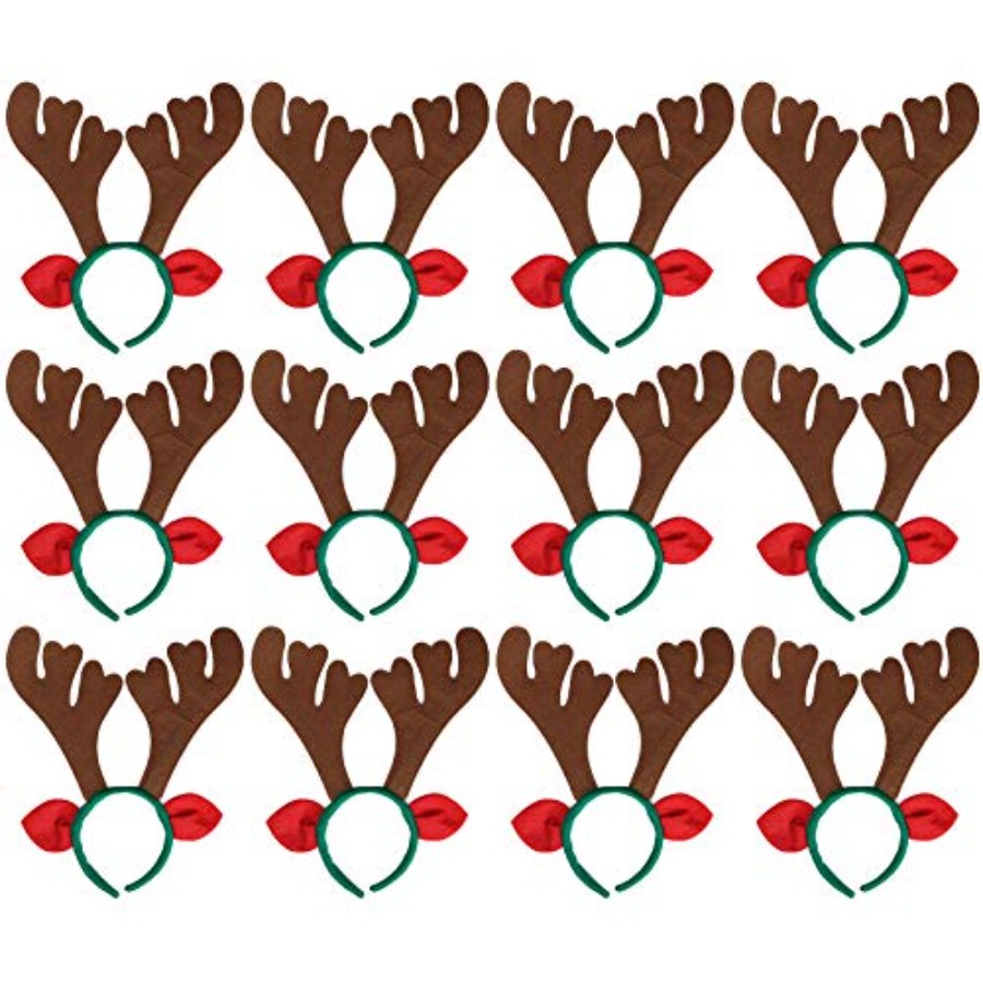 Max Fun 12Pcs Christmas Reinde - Reindeer Antlers Headband recensie en prijs