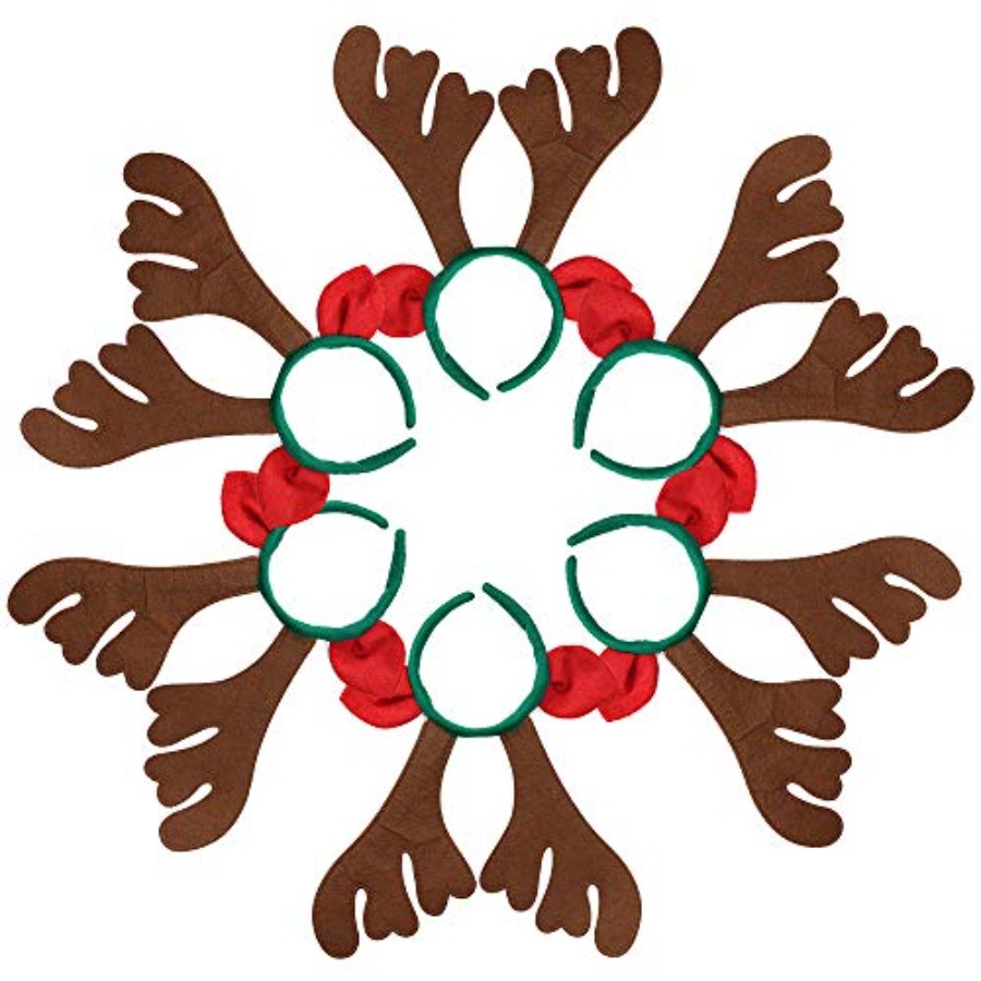 Max Fun 12Pcs Christmas Reinde - Reindeer Antlers Headband recensie en prijs